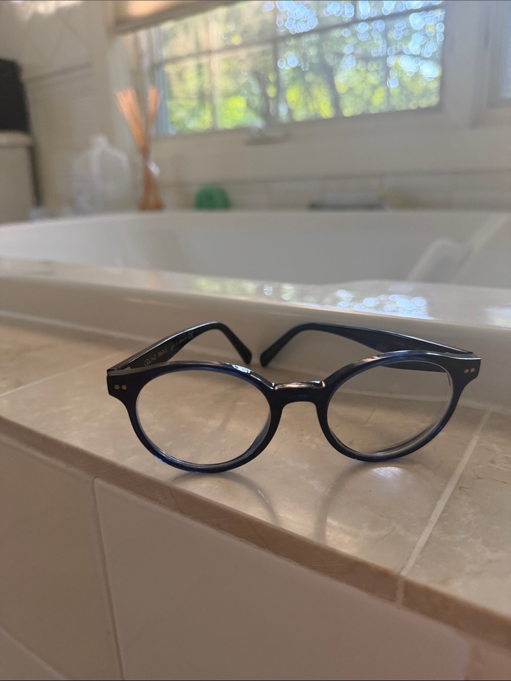 Celine navy blue glasses - totally classic
